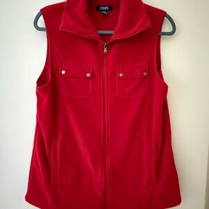Chaps Red Fleece Vest